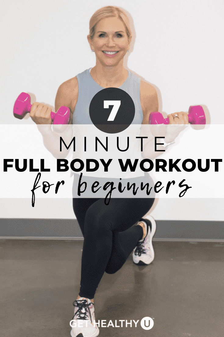 A pinnable image of Chris Freytag in this full body workout for beginners