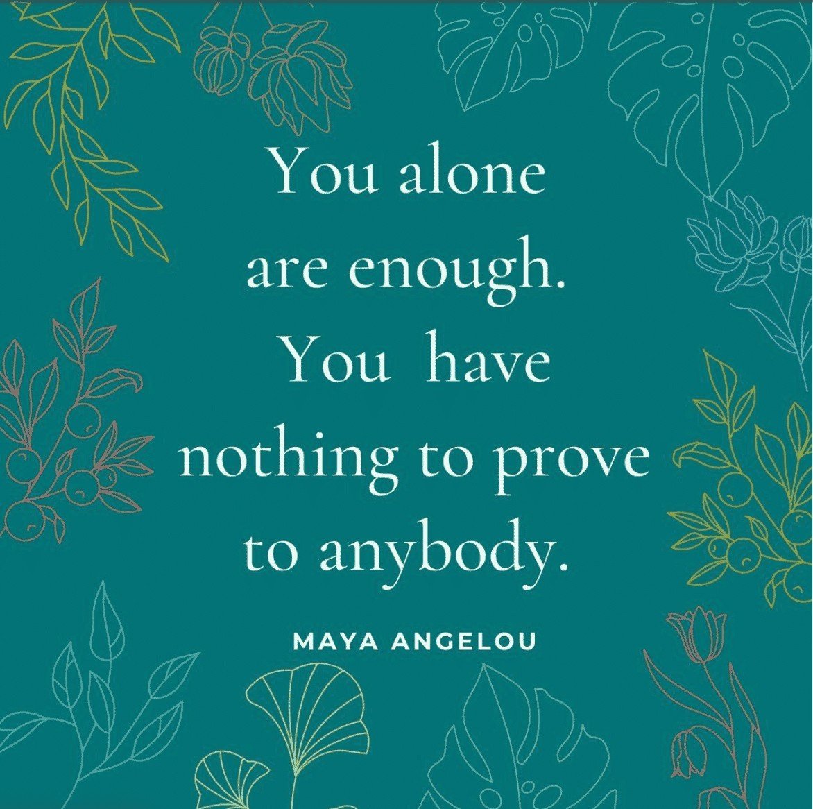 you alone are enough quote graphic