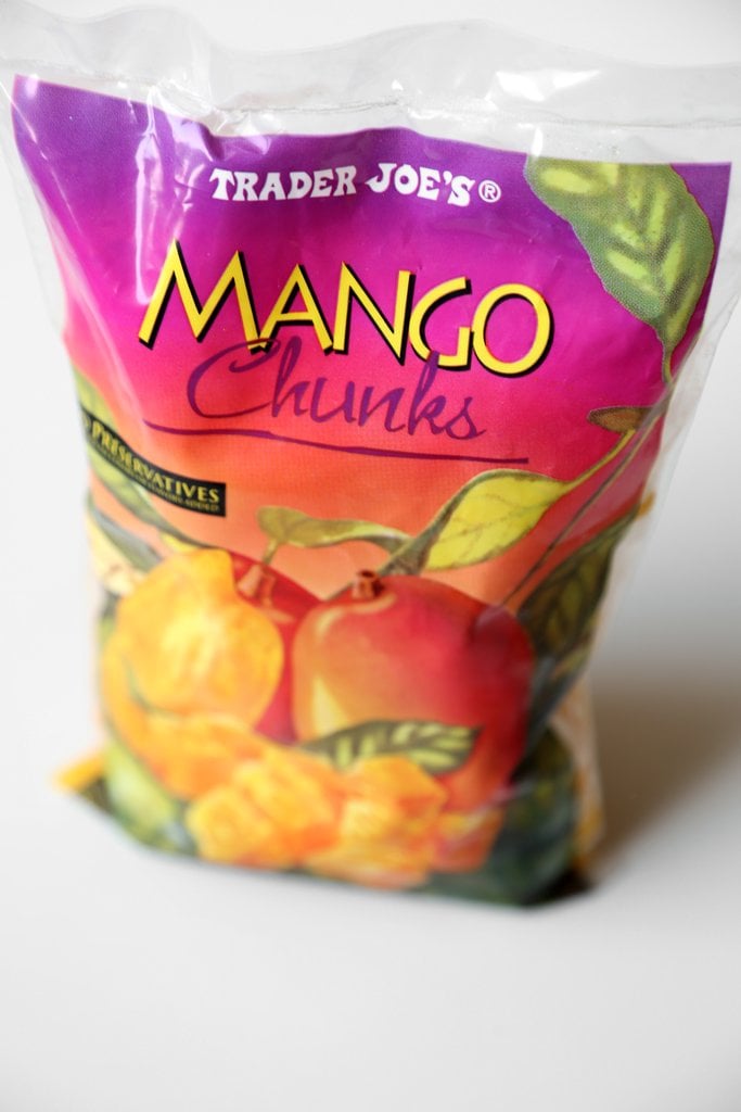 Bag of trader joe's frozen mango chunks