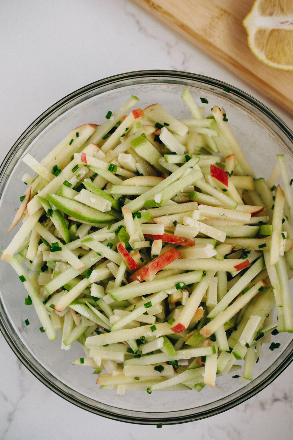 Apple Manchego Salad With Chives Get Healthy U   Apple Manchego Salad 3 1024x1536 