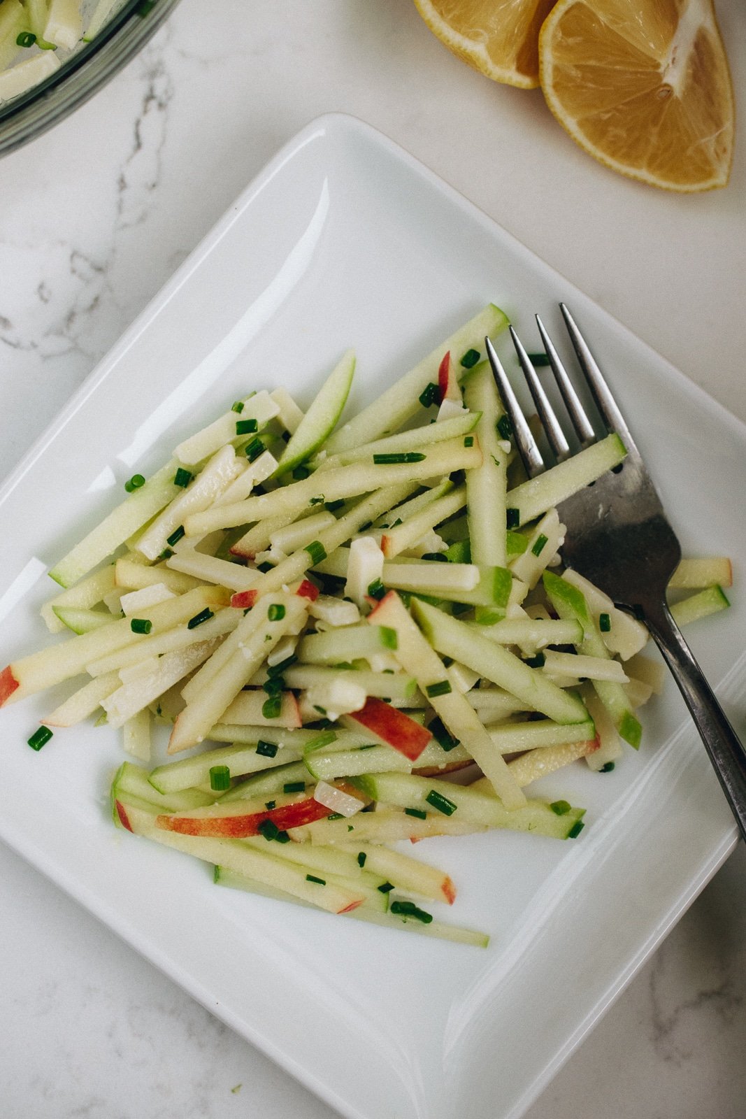 Apple Manchego Salad With Chives Get Healthy U   Apple Manchego Salad 5 