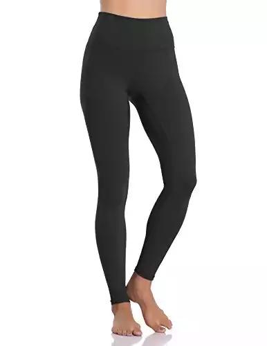 Colorfulkoala Women's Buttery Soft High Waisted Yoga Pants Full-Length Leggings (S, Black)