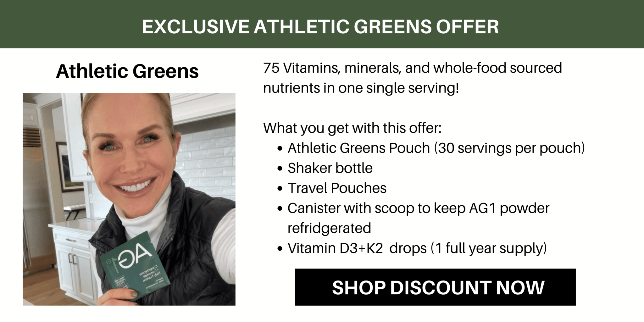 Athletic Greens Exclusive Offer