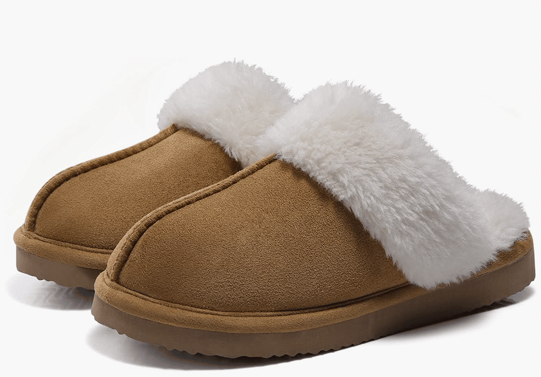 Litfun Women's Fuzzy Memory Foam Slippers Fluffy Winter House Shoes Indoor and Outdoor