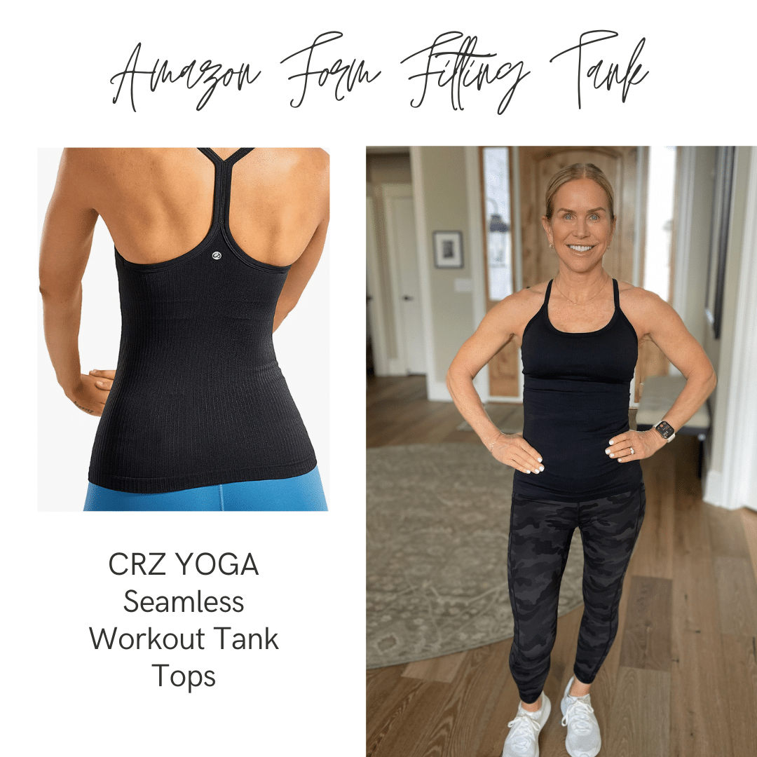 CRZ YOGA Butterluxe Workout Tank Tops for Women Built in Shelf Bras Padded  Racerback Athletic Yoga Camisole