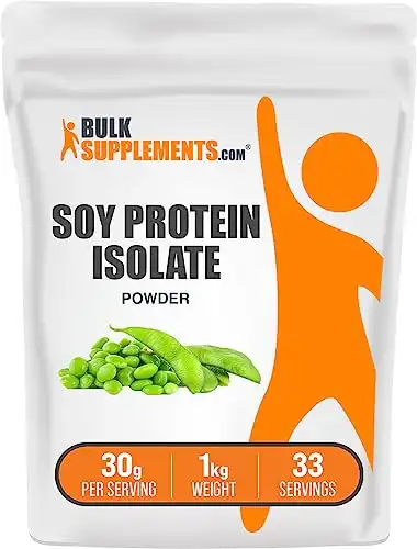 BULKSUPPLEMENTS.COM Soy Protein Isolate Powder - Unflavored, No Sugar Added