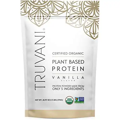 Truvani Organic Vegan Pea Protein Powder