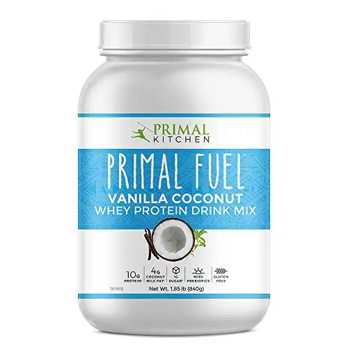Primal Kitchen Primal Fuel Vanilla Coconut Whey Protein Drink Mix, Gluten and Soy Free