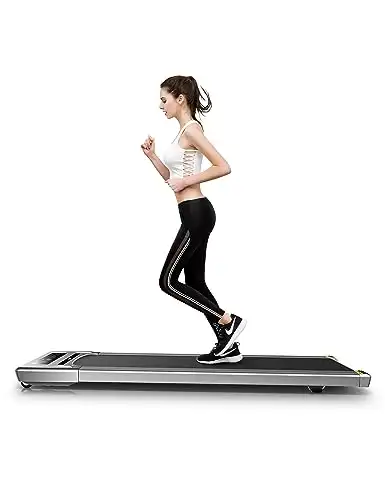 RHYTHM FUN Treadmill Under Desk Treadmill Folding Portable Walking Treadmill with Wide Tread Belt