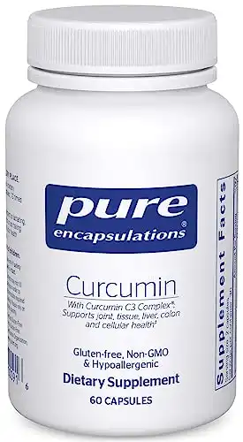 Pure Encapsulations Curcumin | Curcumin C3 Complex to Support Joints, Tissue, Liver, Colon, Brain, and Cellular Health* | 60 Capsules