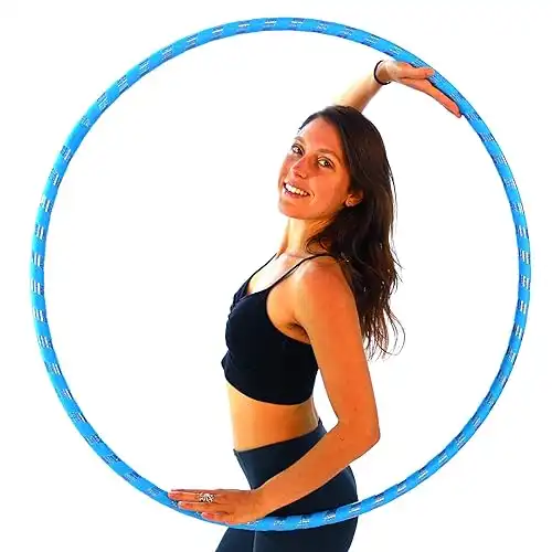 The Spinsterz Beginner Hoop: Weighted Fitness Hula-Hoop for Adults Weight Loss, Waist Exercise Ring for Cardio & Core