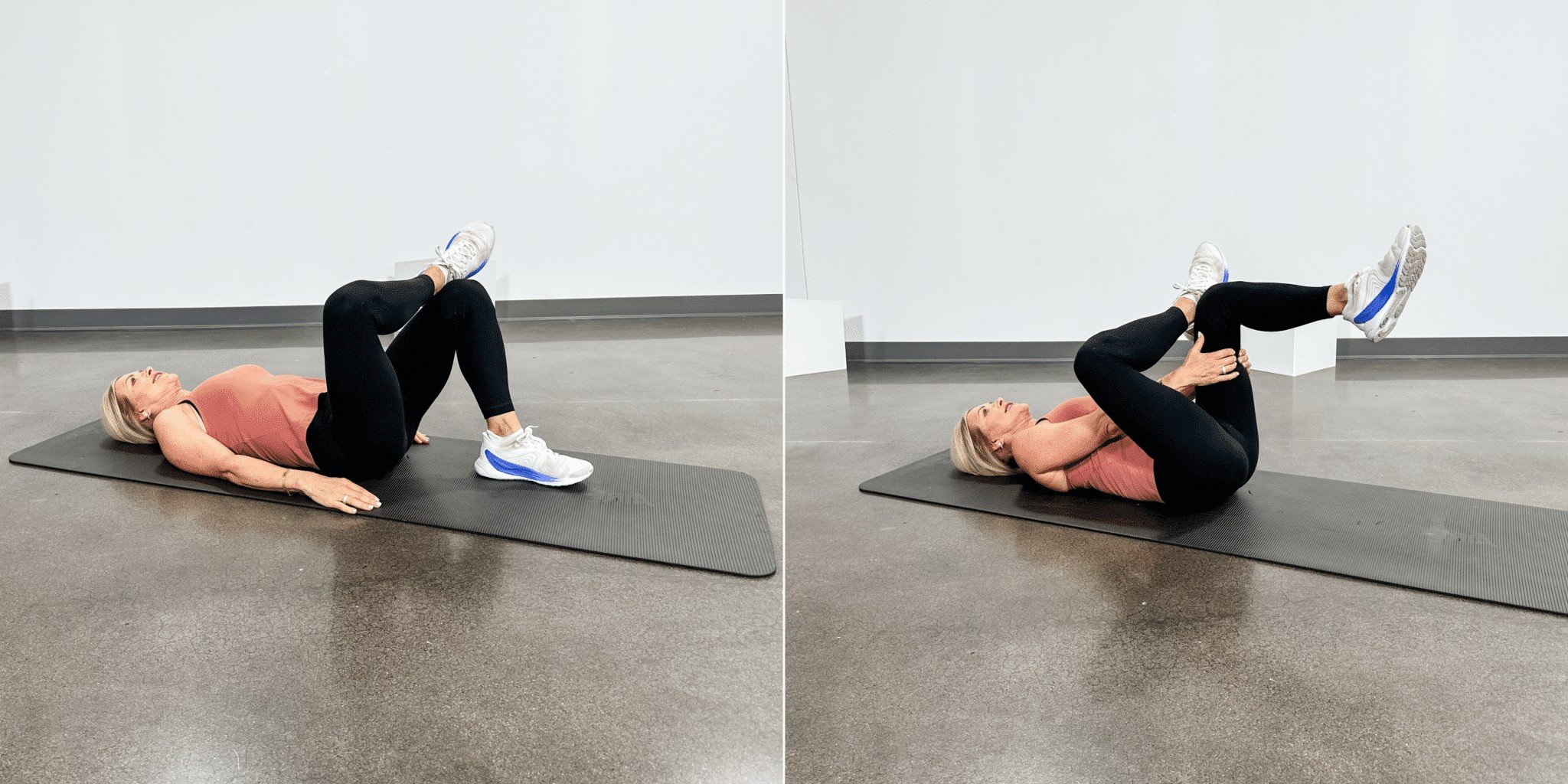 woman doing hip bursitis exercises figure 4 stretch