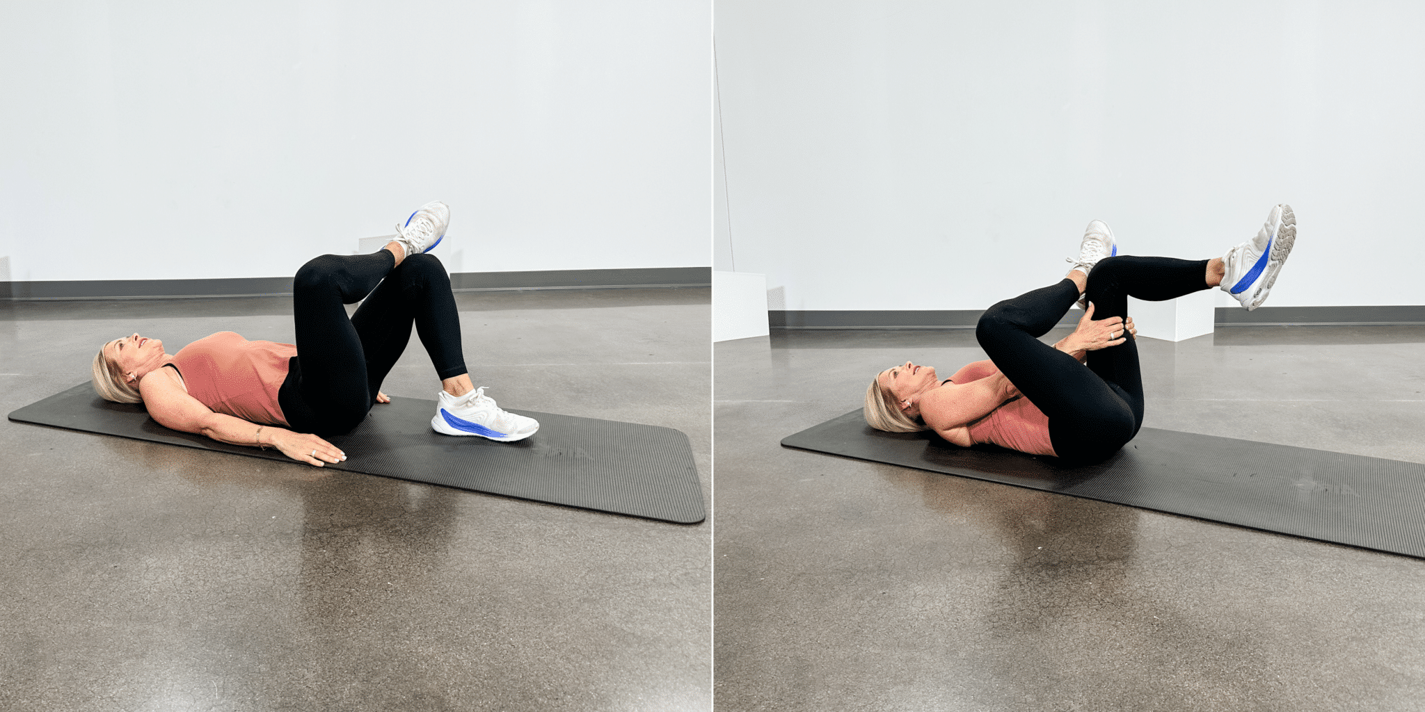 woman doing hip bursitis exercises figure 4 stretch