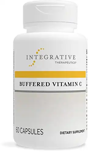 Integrative Therapeutics Buffered Vitamin C Capsules 1,000 mg - Immune Support Supplement* - Antioxidant Support* - Gluten Free - 60 Vegan Capsules