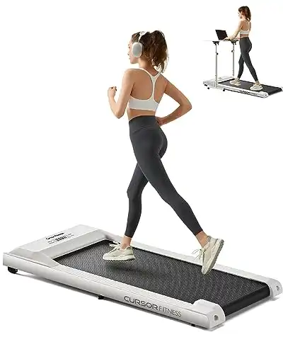 CURSOR FITNESS Under Desk Treadmill, 2 successful  1 Walking Pad, 265 LBS Capacity for Home and Office Workout