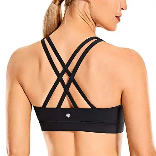 CRZ YOGA Women s Strappy Sports Bra