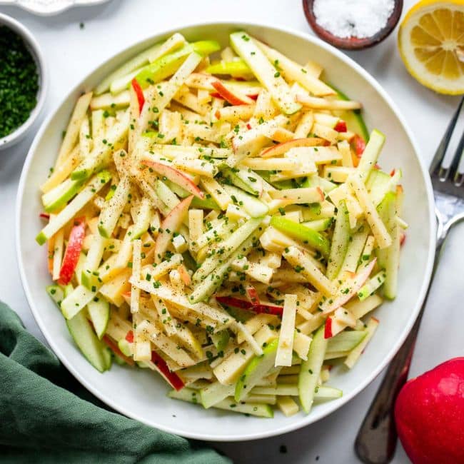healthy salad recipes apple manchego