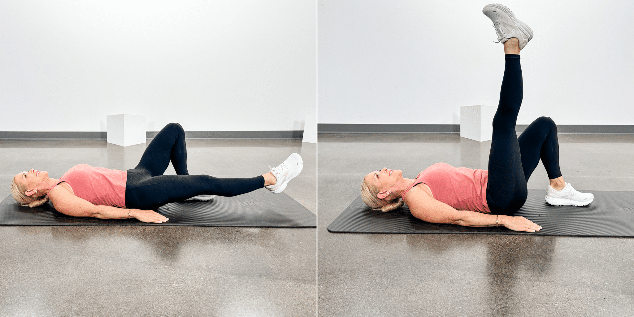 woman doing limb  exercises for atrocious  knees connected  the floor