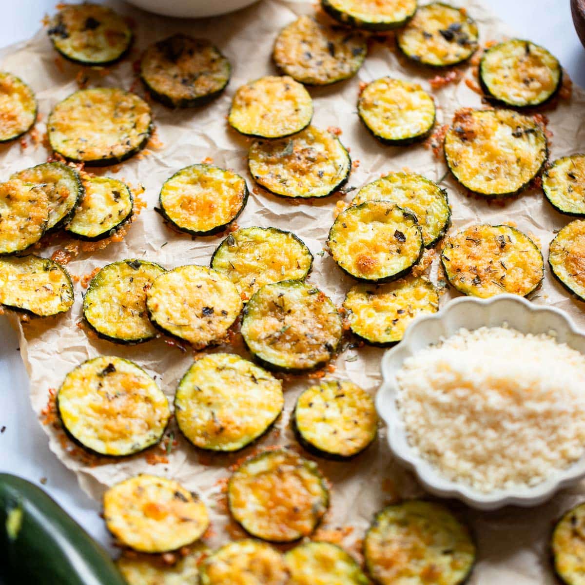 Healthy Baked Zucchini Chips