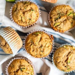 healthy zucchini muffins