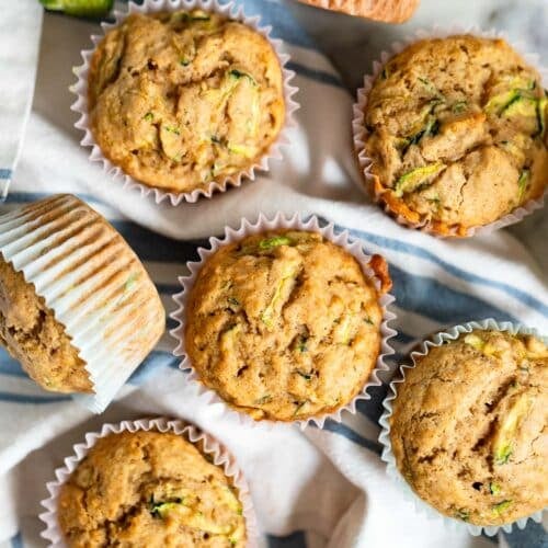 healthy zucchini muffins