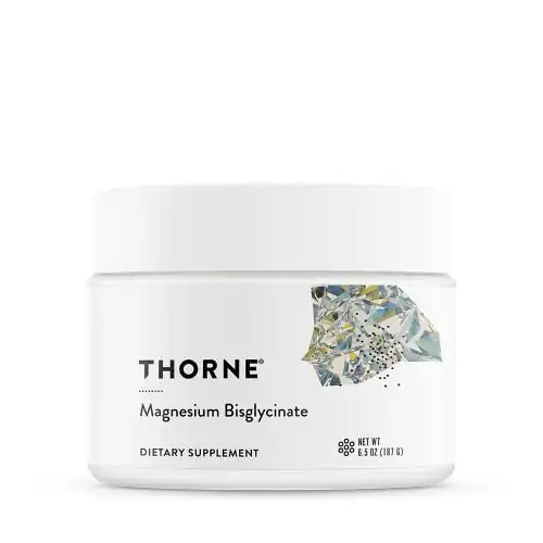 Thorne Magnesium Bisglycinate - Powdered Magnesium - Supports Sleep - NSF Certified for Sport - Gluten-Free - 60 Servings