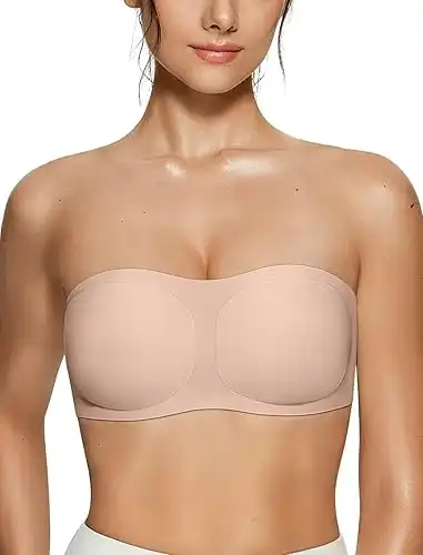 Vertvie Women's Wireless Strapless Bra Seamless