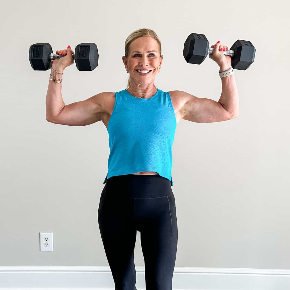 Quick and Effective Shoulder Workout with Dumbbells at Home for Women Over 50
