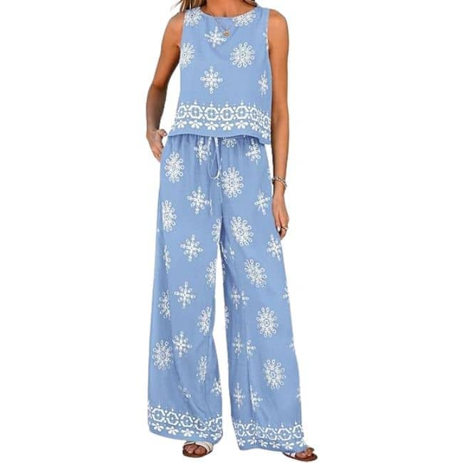Woman over 50 wearing elevated neutral lounge set with comfortable relaxed fit
