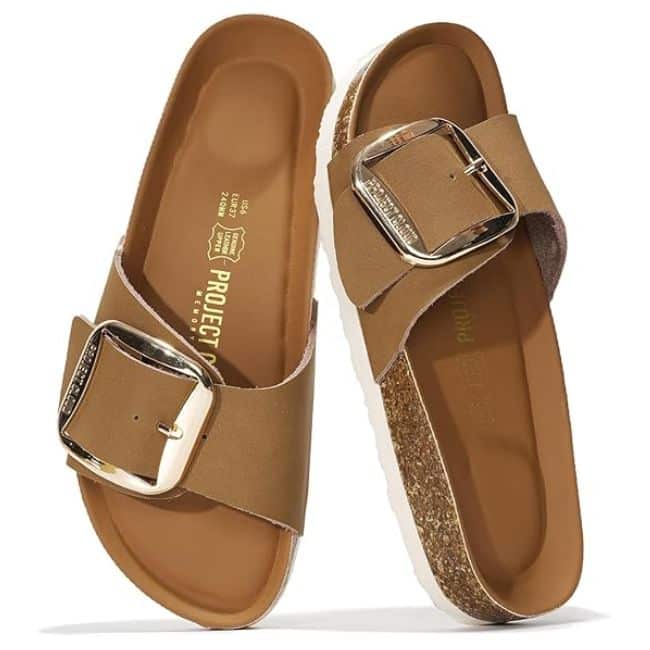 Supportive summer walking sandal for active women over 50 enjoying outdoor activities