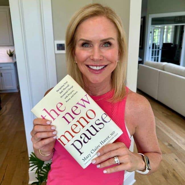 Cover of The New Menopause by Dr. Mary Claire Haver, a popular book about menopause health and hormones for women over 40