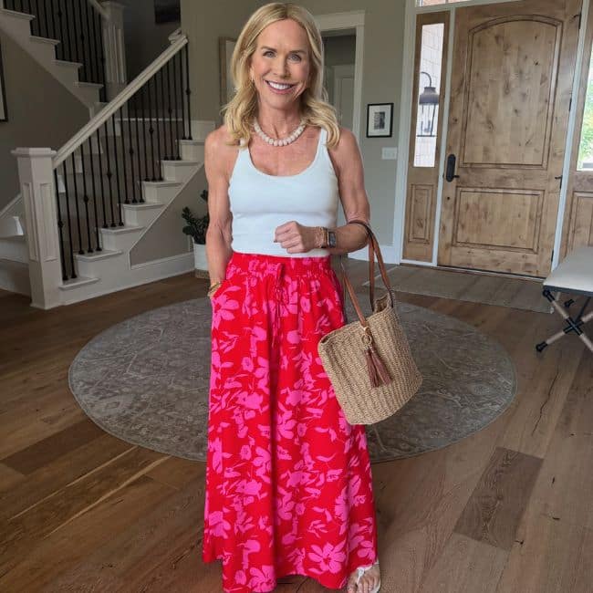 wide leg fun palazzo pants in colorful patterns