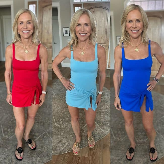 one piece swimsuit with built in skirt on sale