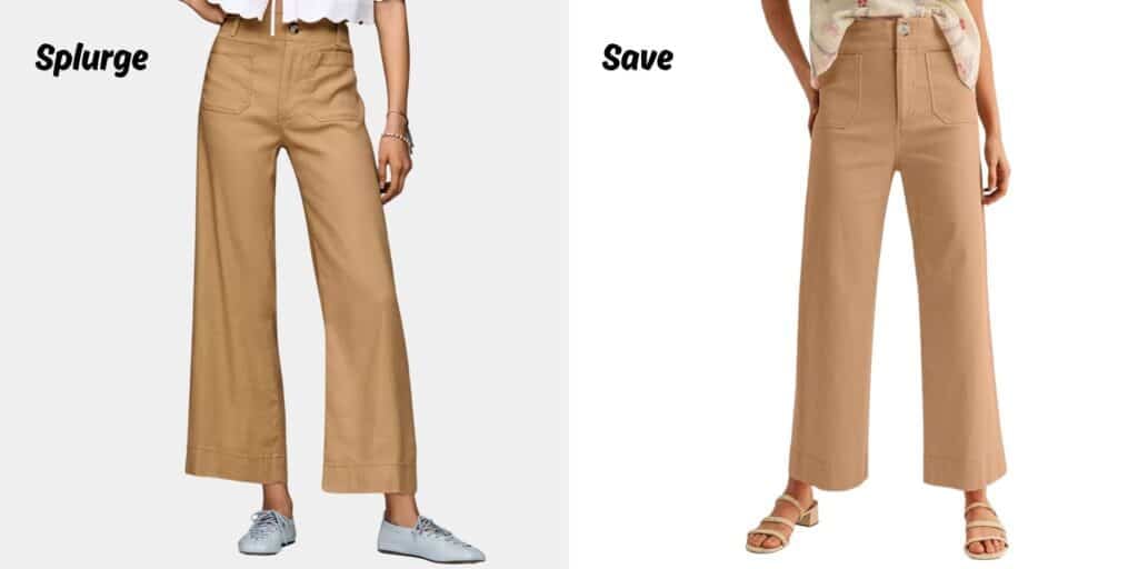 anthropologie colette linen pants lookalike on amazon for savings