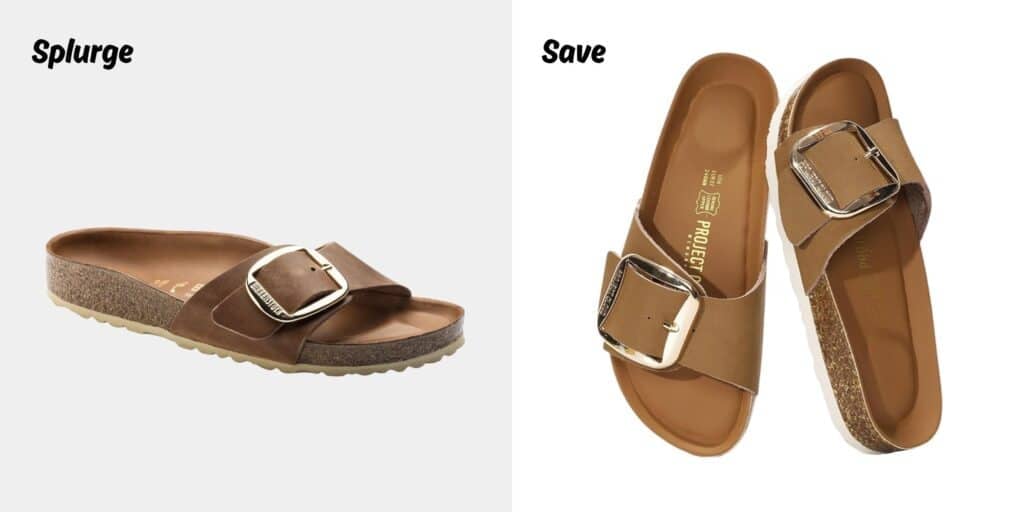 birkestock madrid big buckle sandal lookalike on amazon