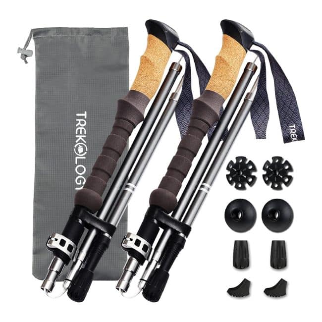collapsible walking hiking poles