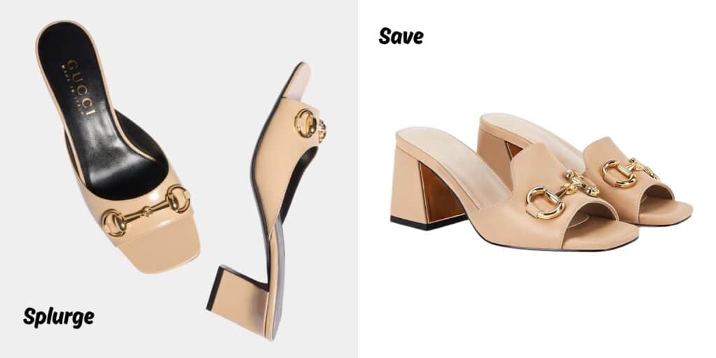 gucci signora slide sandals with gold horsebit detail on amazon for less save vs splurge