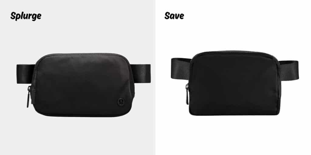Lululemon belt bag lookalike on amazon