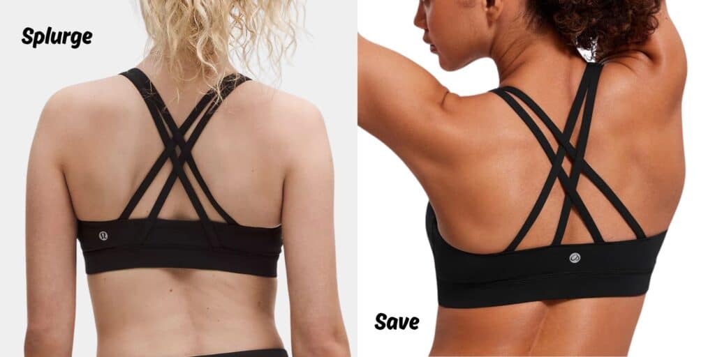 lululemon energy bra lookalike on amazon for major savings