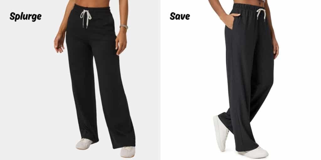 vuori lookalike wide leg lounge pants lookalike on amazon from ododos
