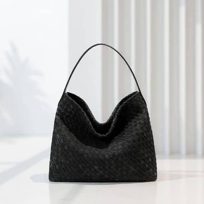 woven bucket bag from amazon