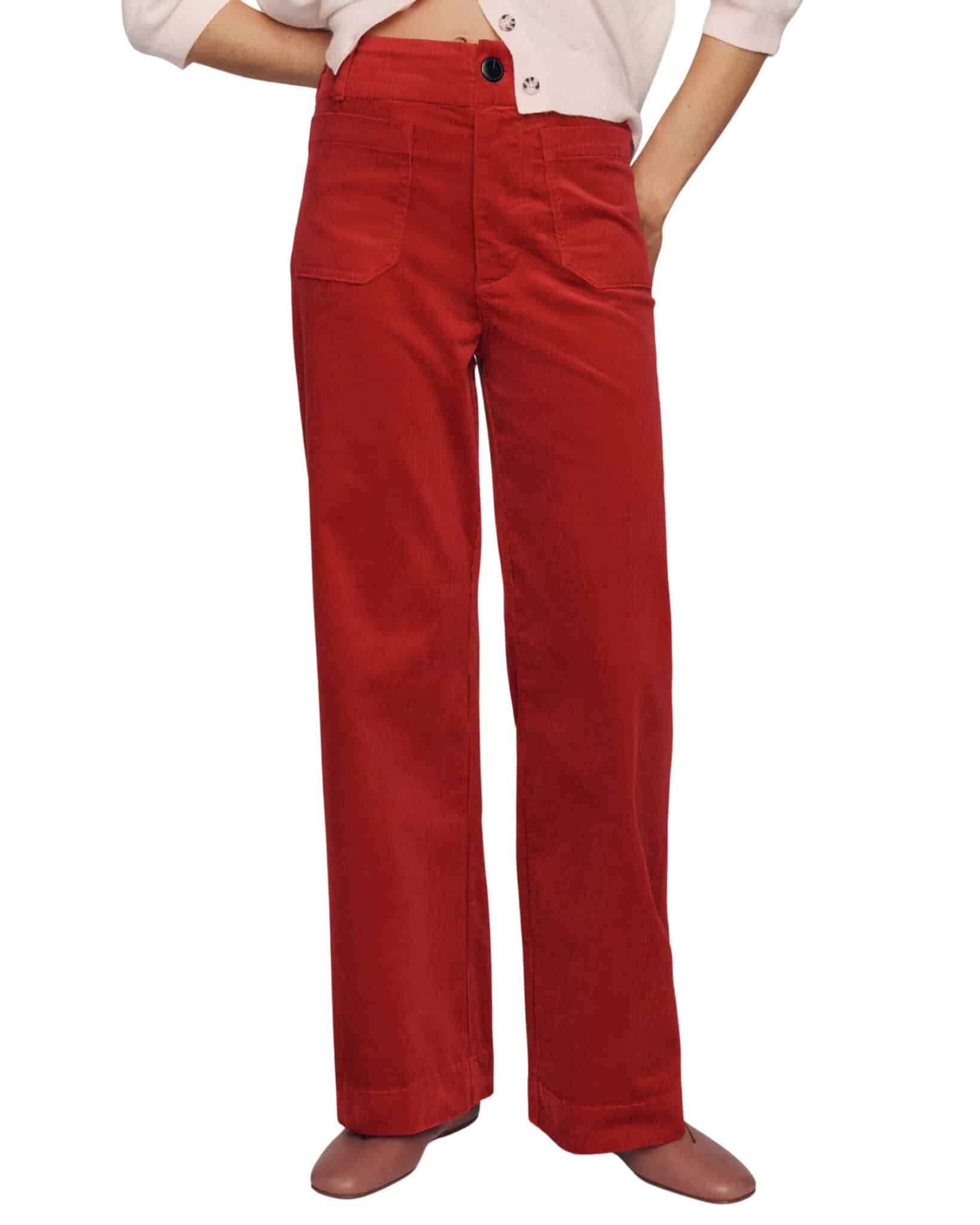 Colette Corduroy Full Length Pants - Anthropologie