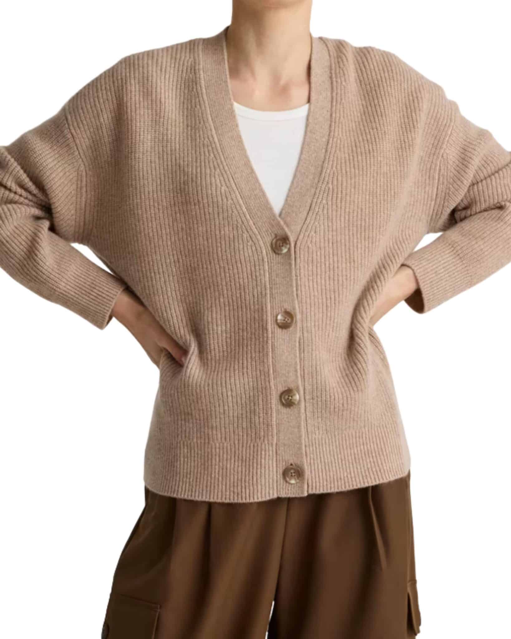 Mongolian Cashmere Cardigan Sweater - Quince