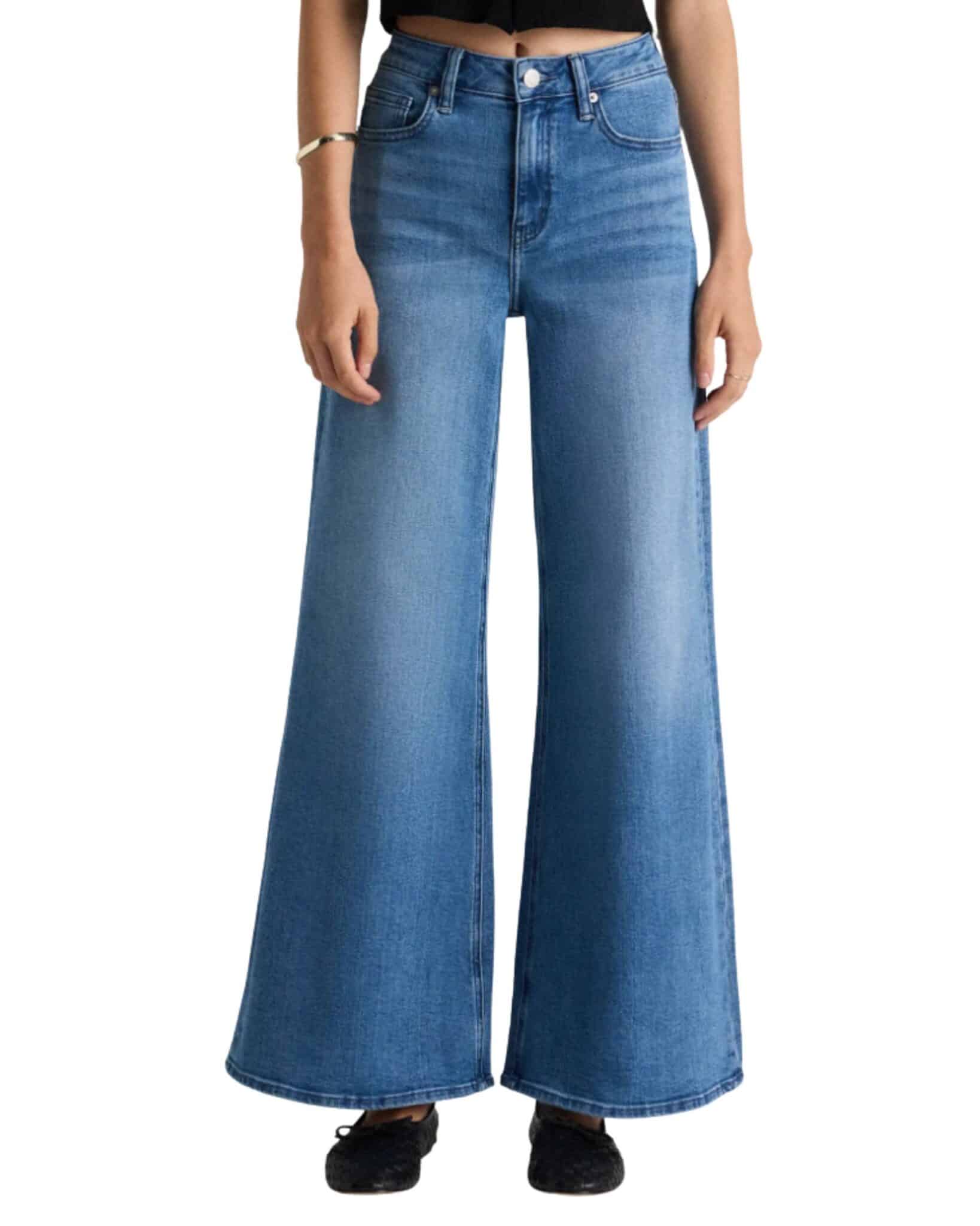 Bella Stretch Palazzo Jeans - Quince