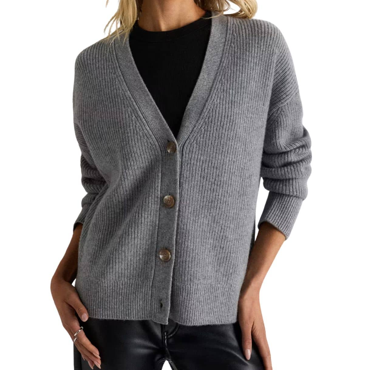 cashmere cardigan from quince